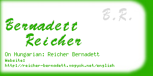 bernadett reicher business card